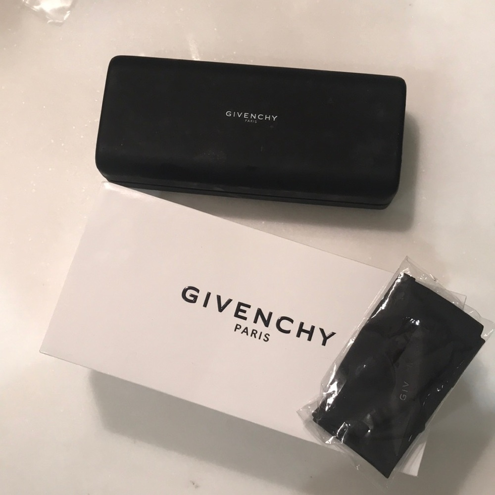 Givenchy sunglasses case with box and cloth